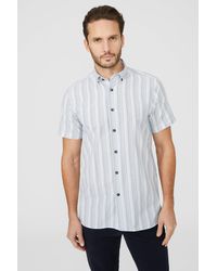 Mantaray - Short Sleeve Fine Stripe Shirt - Lyst
