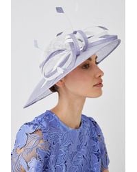 Coast - Loop And Feather Two Tone Hat - Lyst