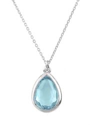 LÁTELITA London - Pisa Mini Teardrop Necklace Topaz - Lyst