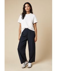 Dorothy Perkins - Petite Elasticated Waist Straight Leg Trouser - Lyst