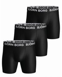 Björn Borg - 3 Pack Designer Band Sports Performance Boxer Shorts - Lyst
