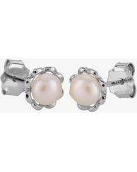 T.H.Baker - Sterling 4.5-5.5Mm Freshwater Pearl Stud Earrings Eow70052Fw - Lyst