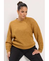 Yours - Crew Neck Knitted Jumper - Lyst