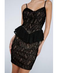 Nasty Gal - Lace Frill Detail Cami Dress - Lyst