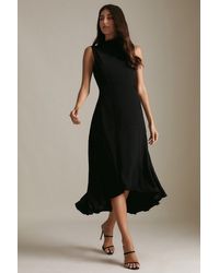 Karen Millen - Soft Tailored High Low Midi Dress - Lyst