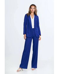 Love Lace - Office Linen Lined Classic Blazer - Lyst