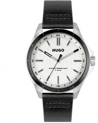 HUGO - Complete Stainless Steel Fashion Analogue Quartz Watch - 1530325 - Lyst