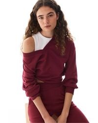 Penti - Wide V-Neck Sweatshirt - Lyst