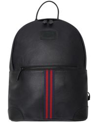 Barneys Originals - Striped Real Leather Backpack - Lyst