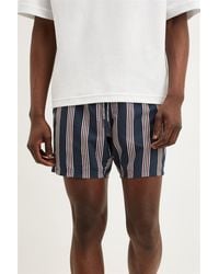 Burton - Navy Stripe Swim Shorts - Lyst