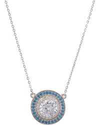 LÁTELITA London - Balmoral Pendant Necklace Topaz Blue Cz Silver - Lyst