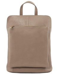 Sostter - Stone Soft Pebbled Leather Pocket Backpack - Bnbeb - Lyst