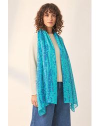 SARTA - Soraya Lightweight Cotton Tie Dye Scarf - Lyst