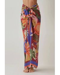 Hiccup - Printed Beach Maxi Cover-Up - Lyst