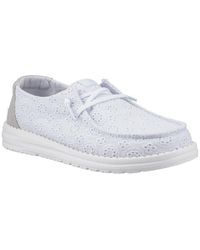 HEYDUDE - Wendy Eyelet Lace Shoes - Lyst