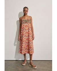 Warehouse - Beaded Embroidery Slip Maxi Dress - Lyst