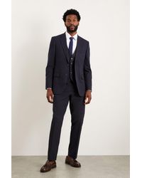 Burton - Tailored Fit Navy Essential Suit Trousers - Lyst
