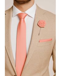 AJVANI - Formal Wedding Pocket Square + Bowtie + Flower Buttonhole Pin + Tie Set - Lyst