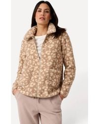 DAMART - Thermal Animal Print Fleece Jacket, Knitted, Regular Fit - Lyst