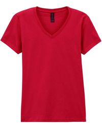 Gildan - Soft Style V Neck T-Shirt - Lyst
