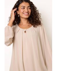 Blue Vanilla - Long Sleeve Round Neck Blouse - Lyst