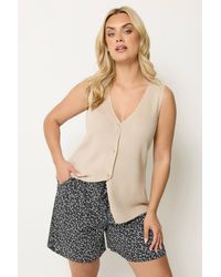 Yours - Ditsy Floral Shorts - Lyst