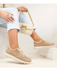 Love Lace - Lightweight Openwork Slip On Sport Shoes With Cushioned Sole - Lyst
