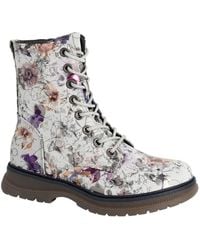 Cipriata - Annetta Floral Patent Pu Ankle Boots - Lyst