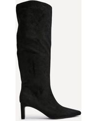 Linzi - Uptown Faux Suede Knee High Boot - Lyst