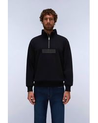 Napapijri - Box Logo Half Zip Sweatshirt - Lyst