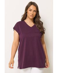 Yours - Stud Pocket T-Shirt - Lyst