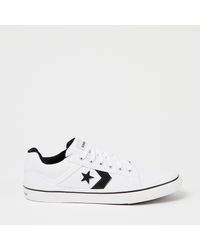 converse distrito canvas low trainers