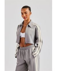 CERNUCCI - Taping Cropped Harrington Jacket - Lyst