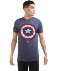 Marvel - Captain America Shield Cotton T-Shirt - Lyst