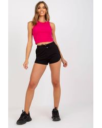 Love Lace - High Waisted Sweatshorts With Drawstring Pockets - Lyst