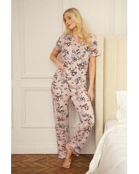 CAMILLE - Lightweight Floral Print Pyjama Set - Lyst