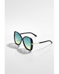 Boohoo - Oversized Tinted Lens Sunglasses - Lyst