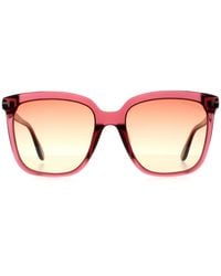 Tom Ford - Square Shiny Bordeaux Bordeaux Gradient Selby Ft0958-D Sunglasses - Lyst