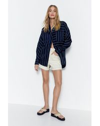 Warehouse - Stripe Relaxed Shirt - Lyst