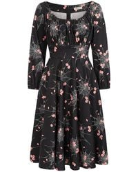 Banned Retro - Mina Spiderweb Blossom Swing Dress - Lyst