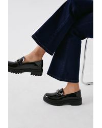 Dorothy Perkins - Liza Chunky Patent Trim Loafers - Lyst