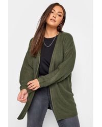 Yours - Long Sleeve Cardigan - Lyst