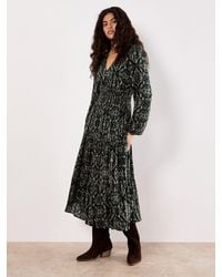 Apricot - Smock Waist Tiered Dress - Lyst