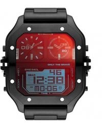 DIESEL - Clasher Stainless Steel Fashion Combination Quartz Watch - Dz7455 - Lyst