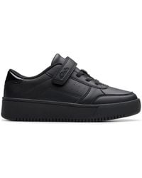 Clarks - Barley Step Kid Trainers, Riptape, School Shoes - Lyst