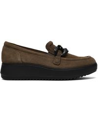 Clarks - Zylah May Suede Loafers, Slip Ons - Lyst