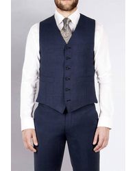 Jeff Banks - Tonal Check Regular Fit Luxury Suit Waistcoat - Lyst