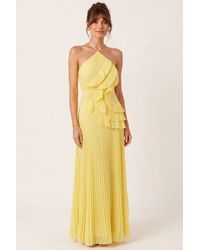 Style Cheat - Pleated Halter Maxi Dress - Lyst