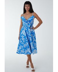 Blue Vanilla - Ruffle Wrap Cami Dress - Lyst