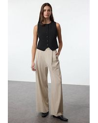 WOVCOR - Tailored Cropped Button Front Waistcoat - Lyst